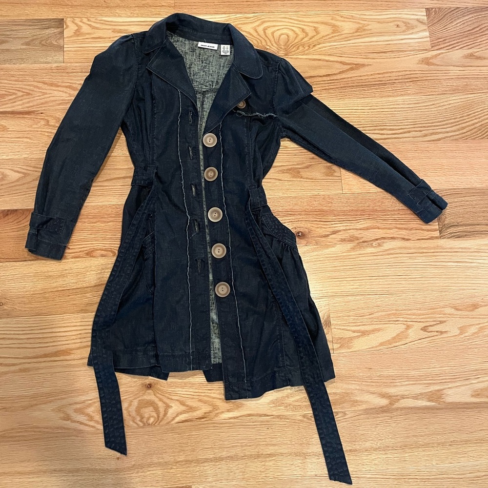 DKNY Long Denim Jacket